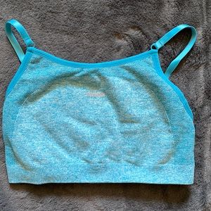 Gymshark flex high neck sports bra.